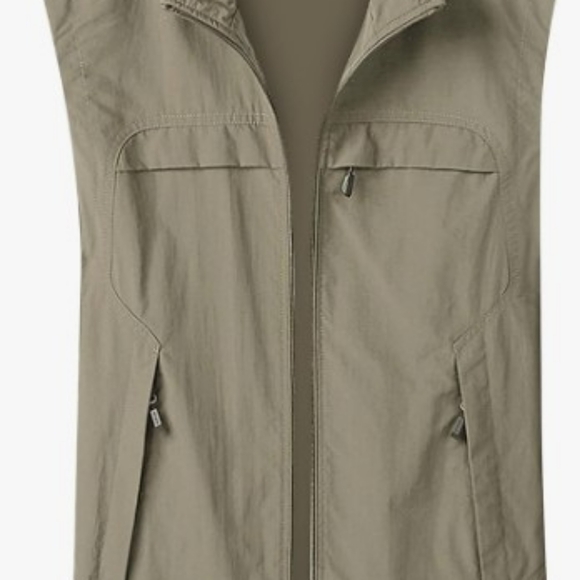 Khaki Outerwear Vest - Picture 2 of 3